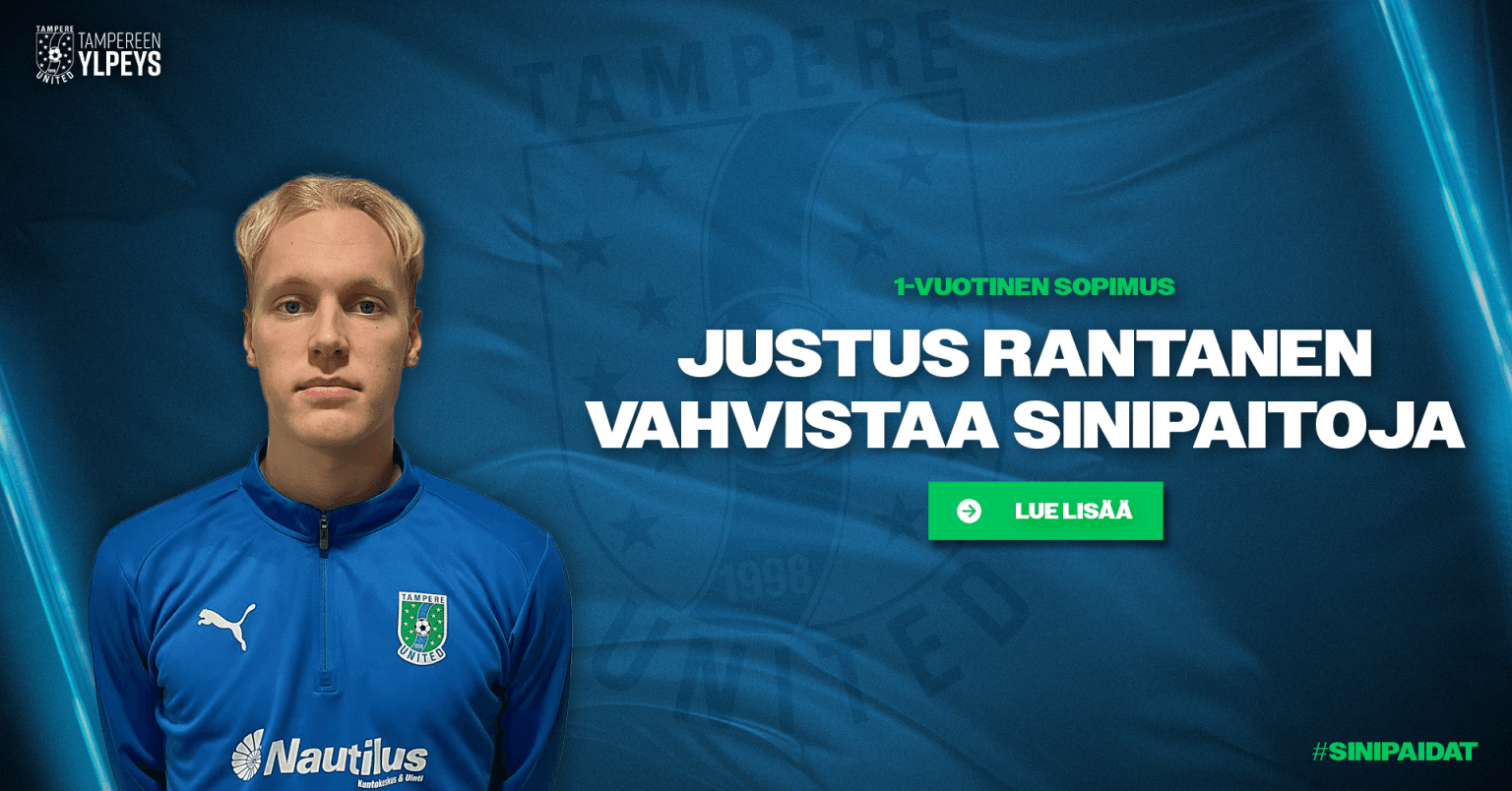 Justus Rantanen tuo laadukkaan vaihtoehdon vasempaan laitaan - Tampere ...